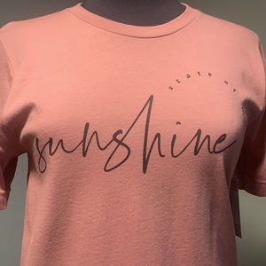 NEW short sleeve sunshine state of mind tee shirt top